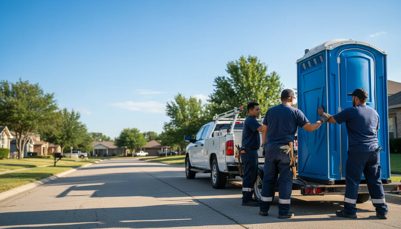 Portable Toilet Rental in Hye, TX near me
